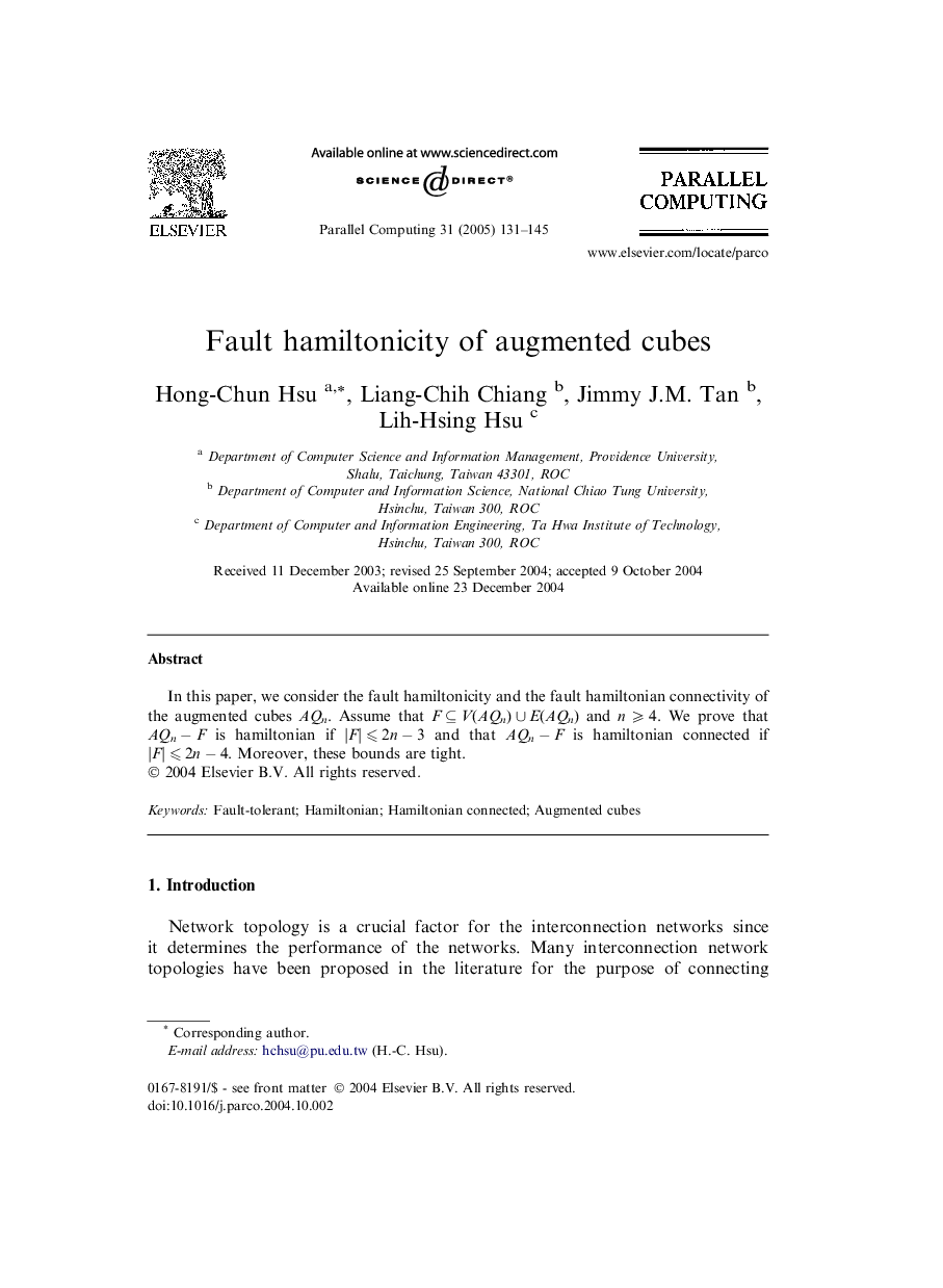 Fault hamiltonicity of augmented cubes