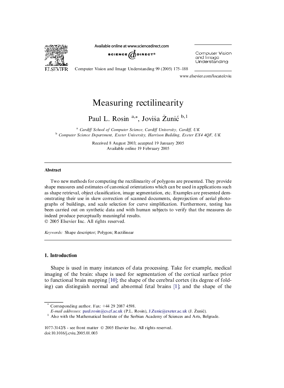 Measuring rectilinearity