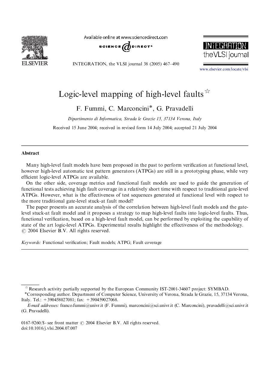 Logic-level mapping of high-level faults