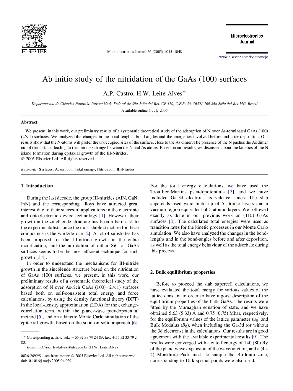 Ab initio study of the nitridation of the GaAs (100) surfaces