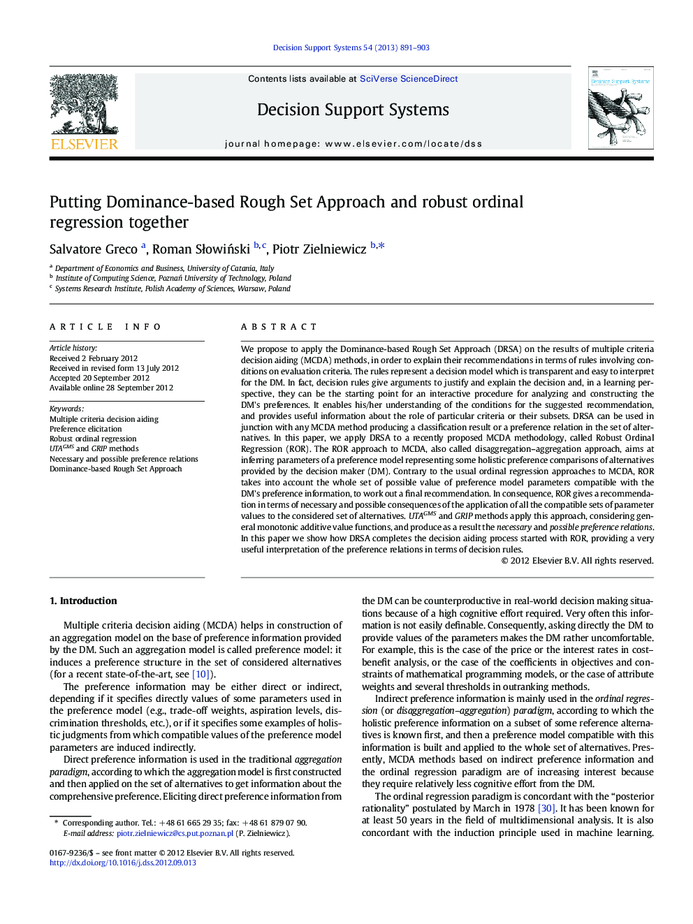 Putting Dominance-based Rough Set Approach and robust ordinal regression together