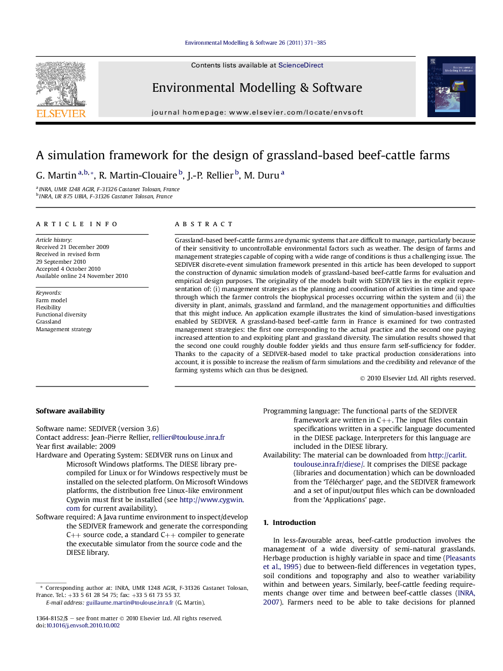 A simulation framework for the design of grassland-based beef-cattle farms