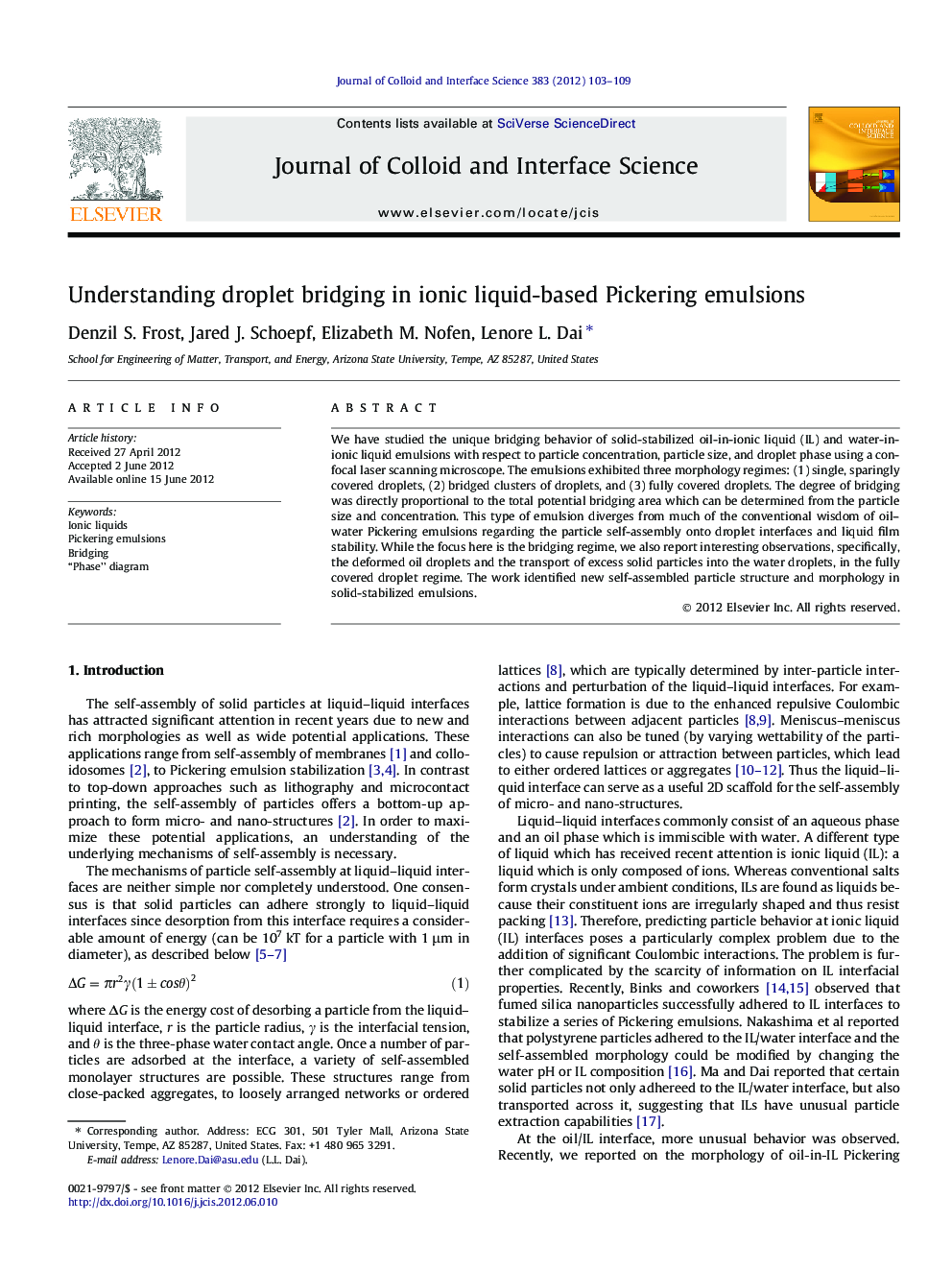 Understanding droplet bridging in ionic liquid-based Pickering emulsions