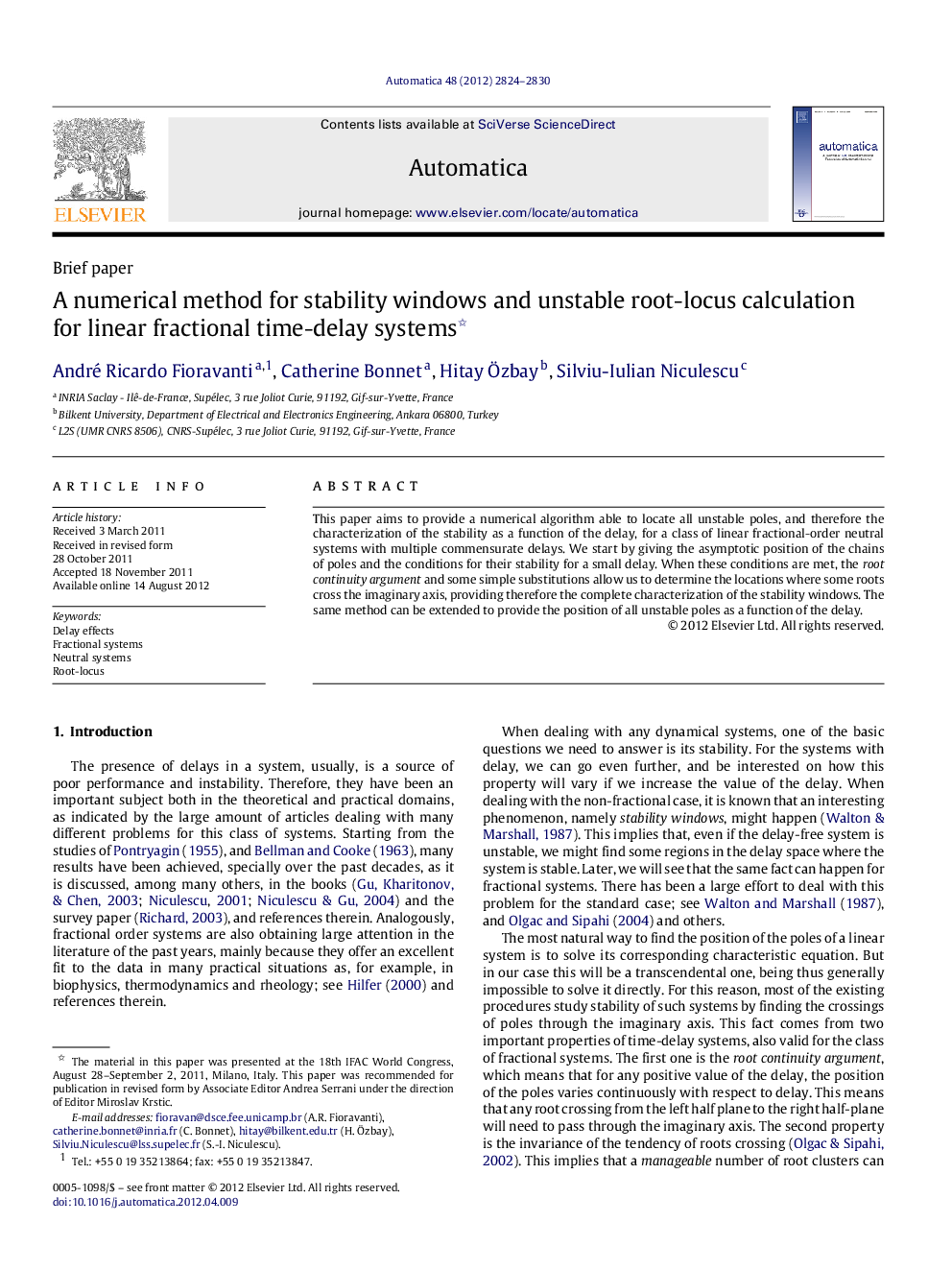 A numerical method for stability windows and unstable root-locus calculation for linear fractional time-delay systems