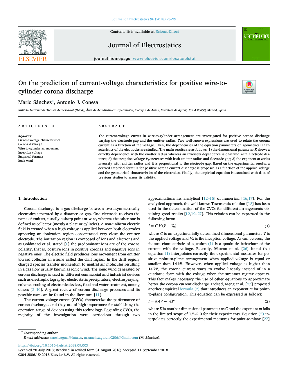 On the prediction of current-voltage characteristics for positive wire-to-cylinder corona discharge