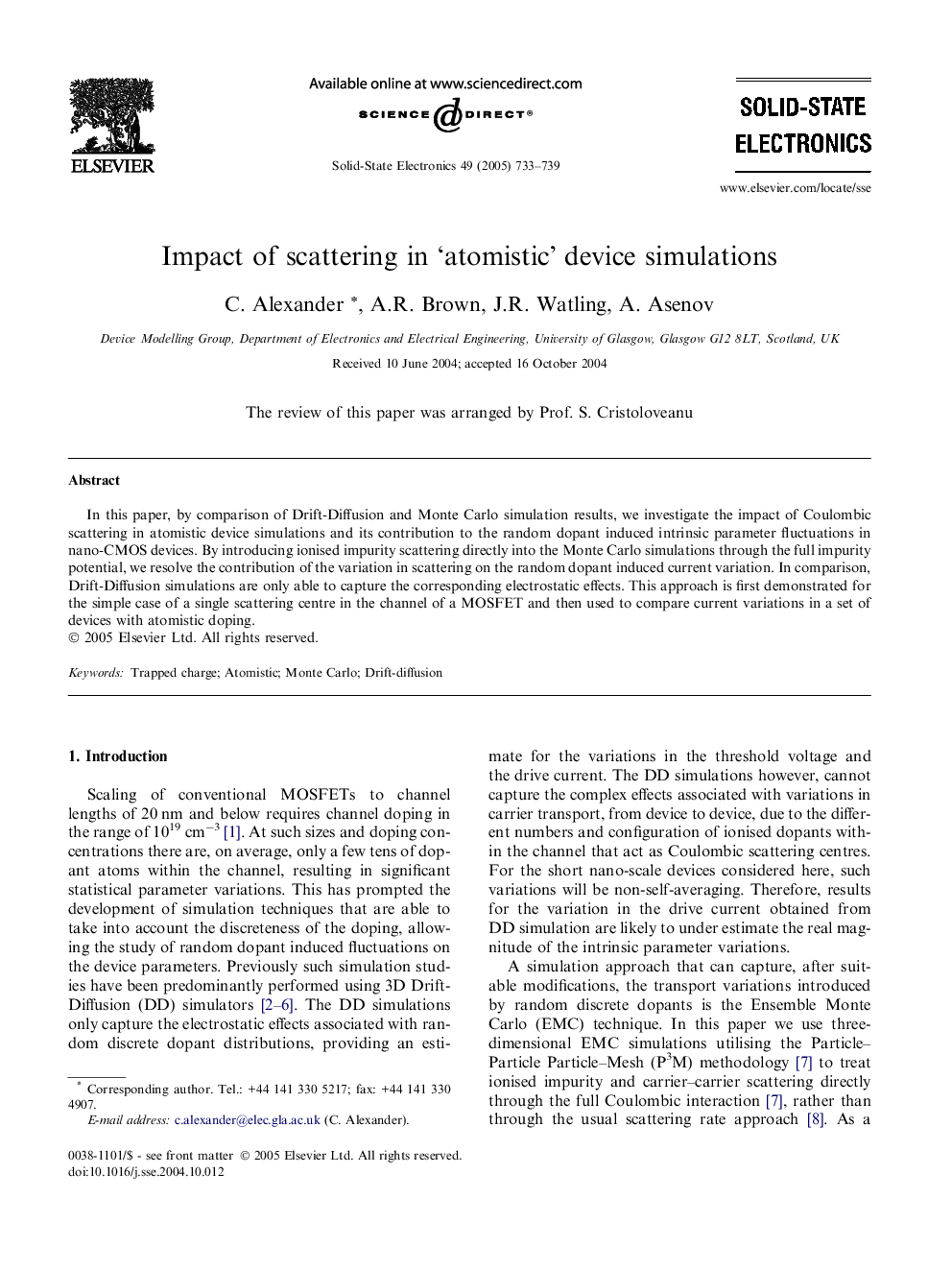 Impact of scattering in 'atomistic' device simulations