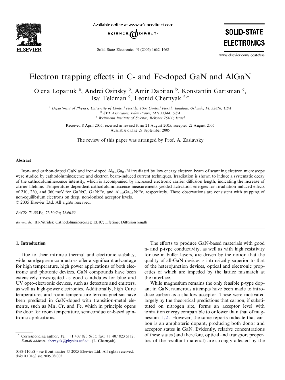 Electron trapping effects in C- and Fe-doped GaN and AlGaN