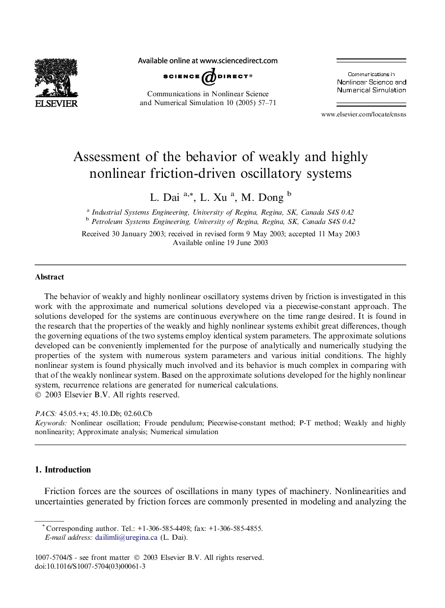 Assessment of the behavior of weakly and highly nonlinear friction-driven oscillatory systems