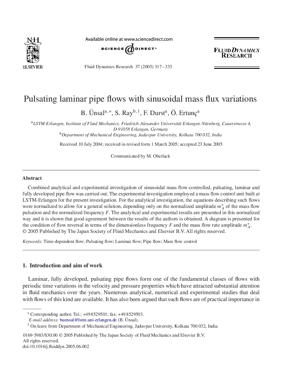 Pulsating laminar pipe flows with sinusoidal mass flux variations