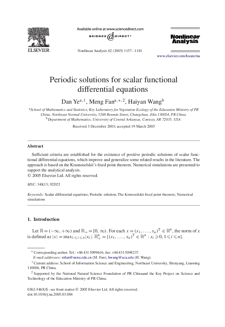 Periodic solutions for scalar functional differential equations
