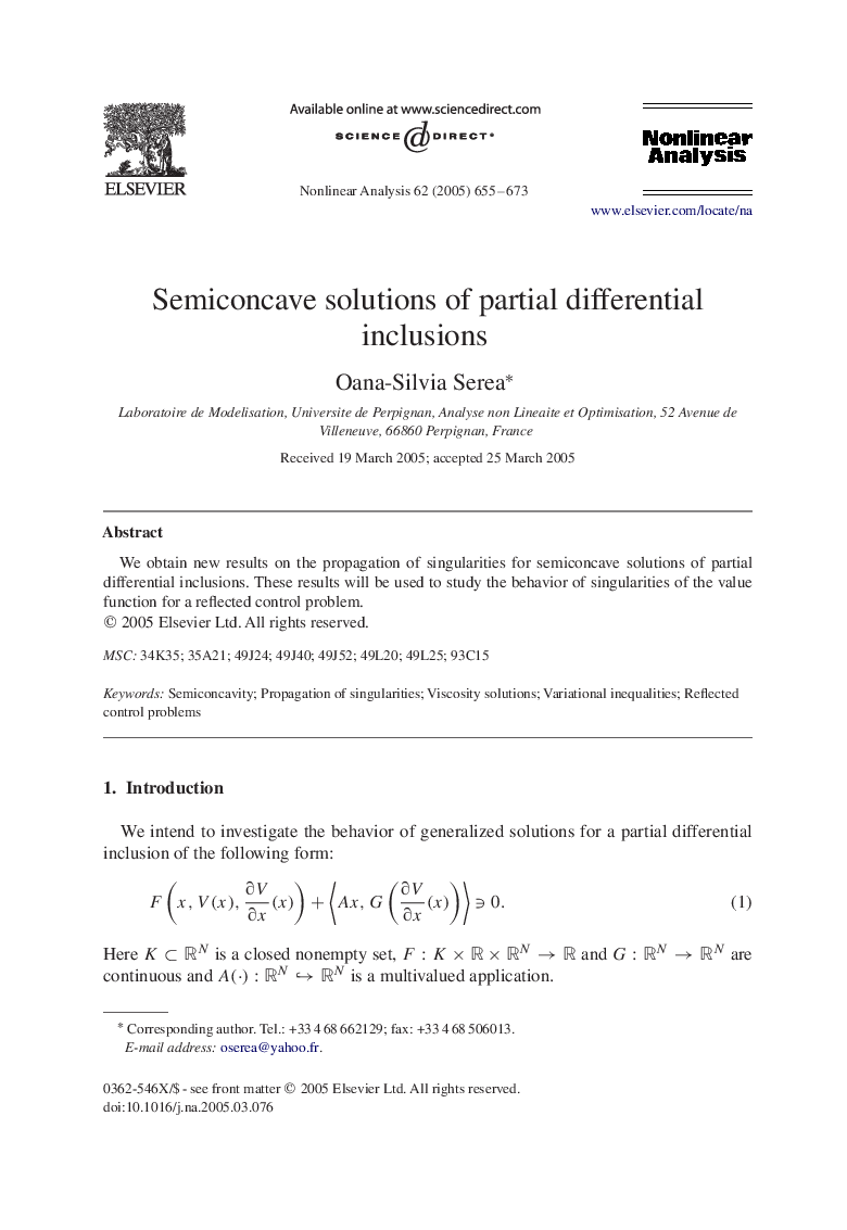 Semiconcave solutions of partial differential inclusions