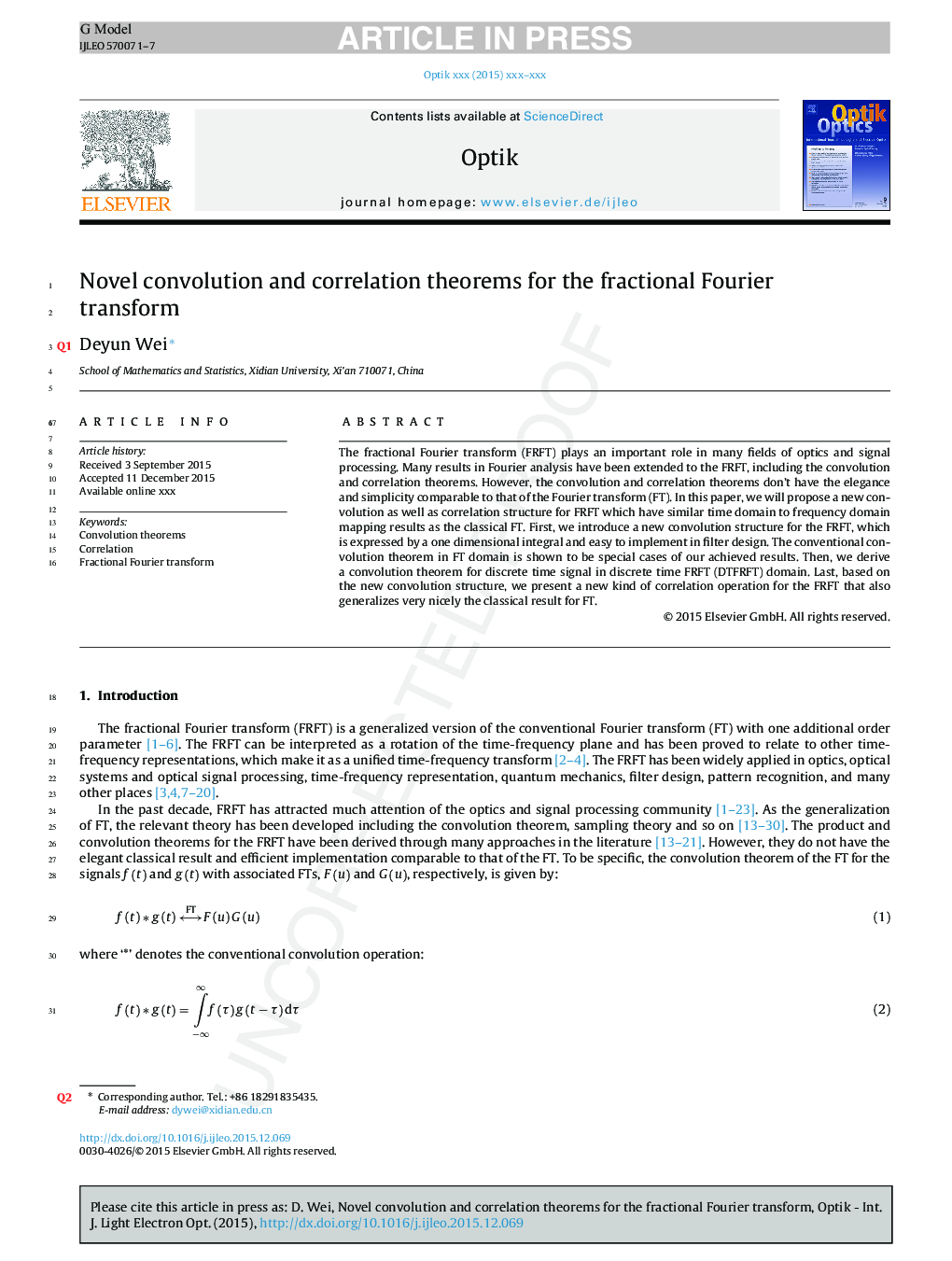 Novel convolution and correlation theorems for the fractional Fourier transform