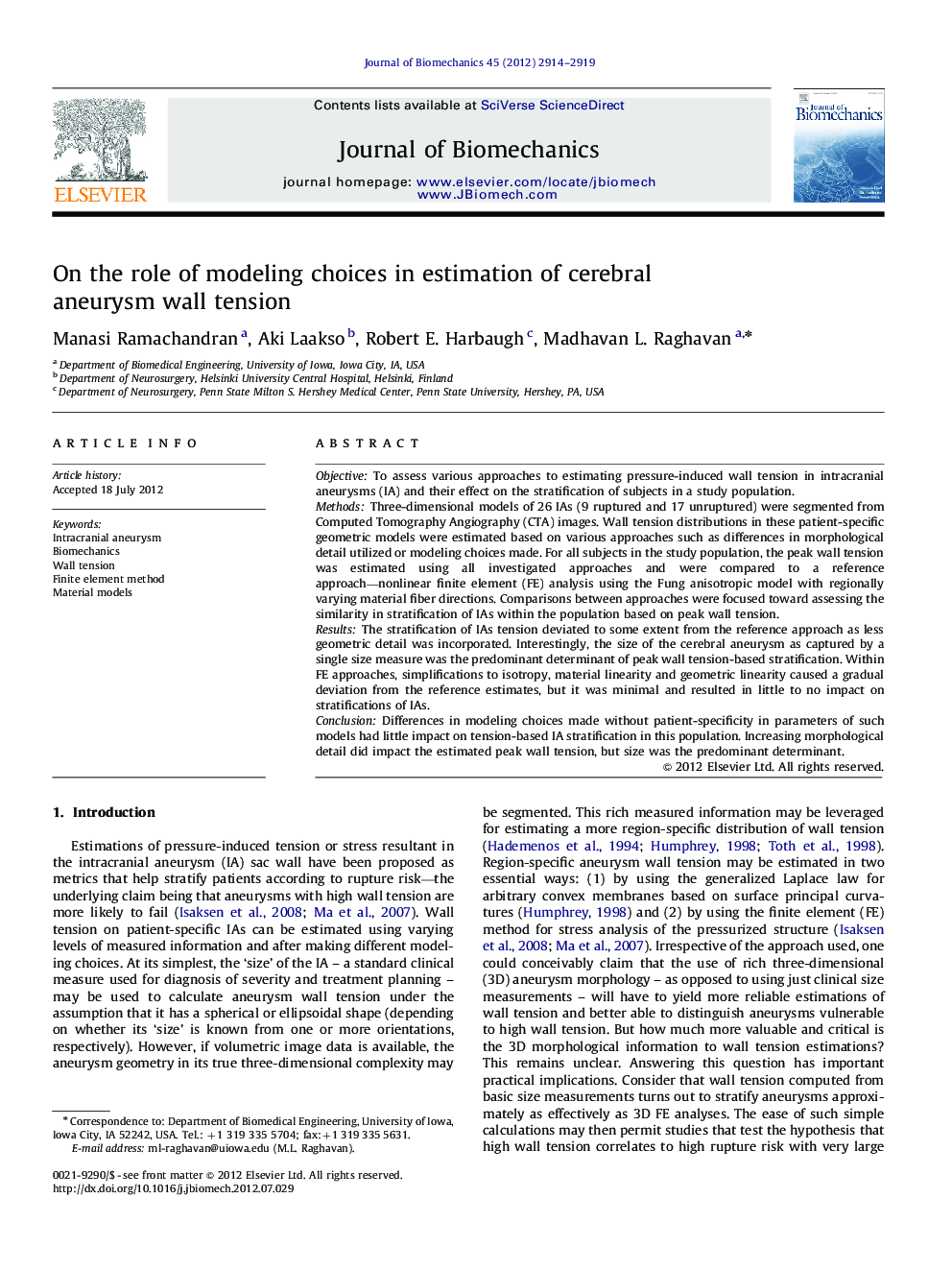 On the role of modeling choices in estimation of cerebral aneurysm wall tension