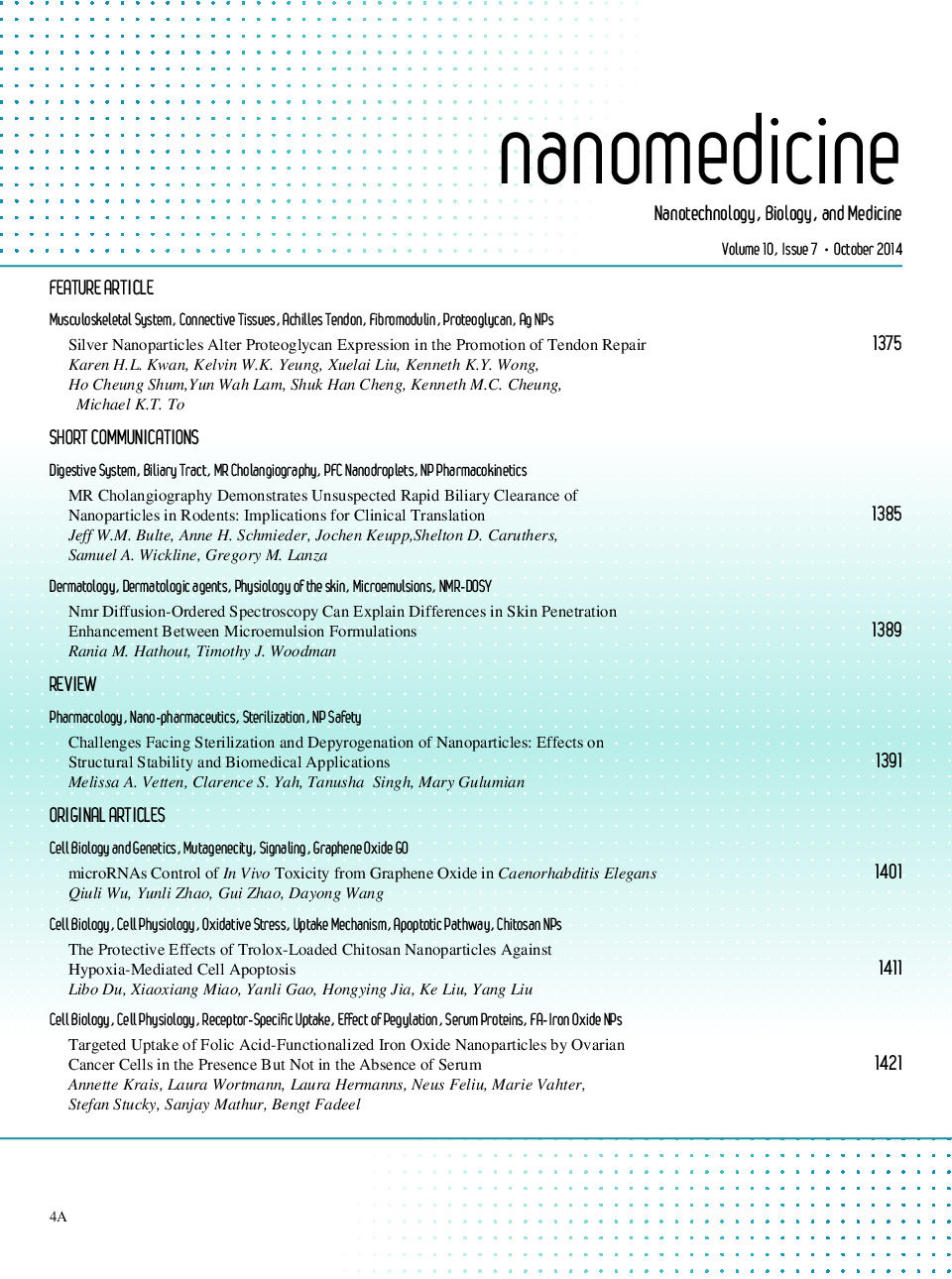 عکس صفحه اول مقاله: Table of Contents Table of Contents