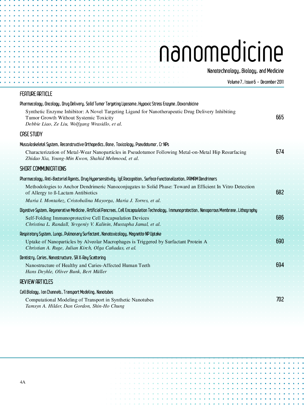 عکس صفحه اول مقاله: Table of Contents Table of Contents