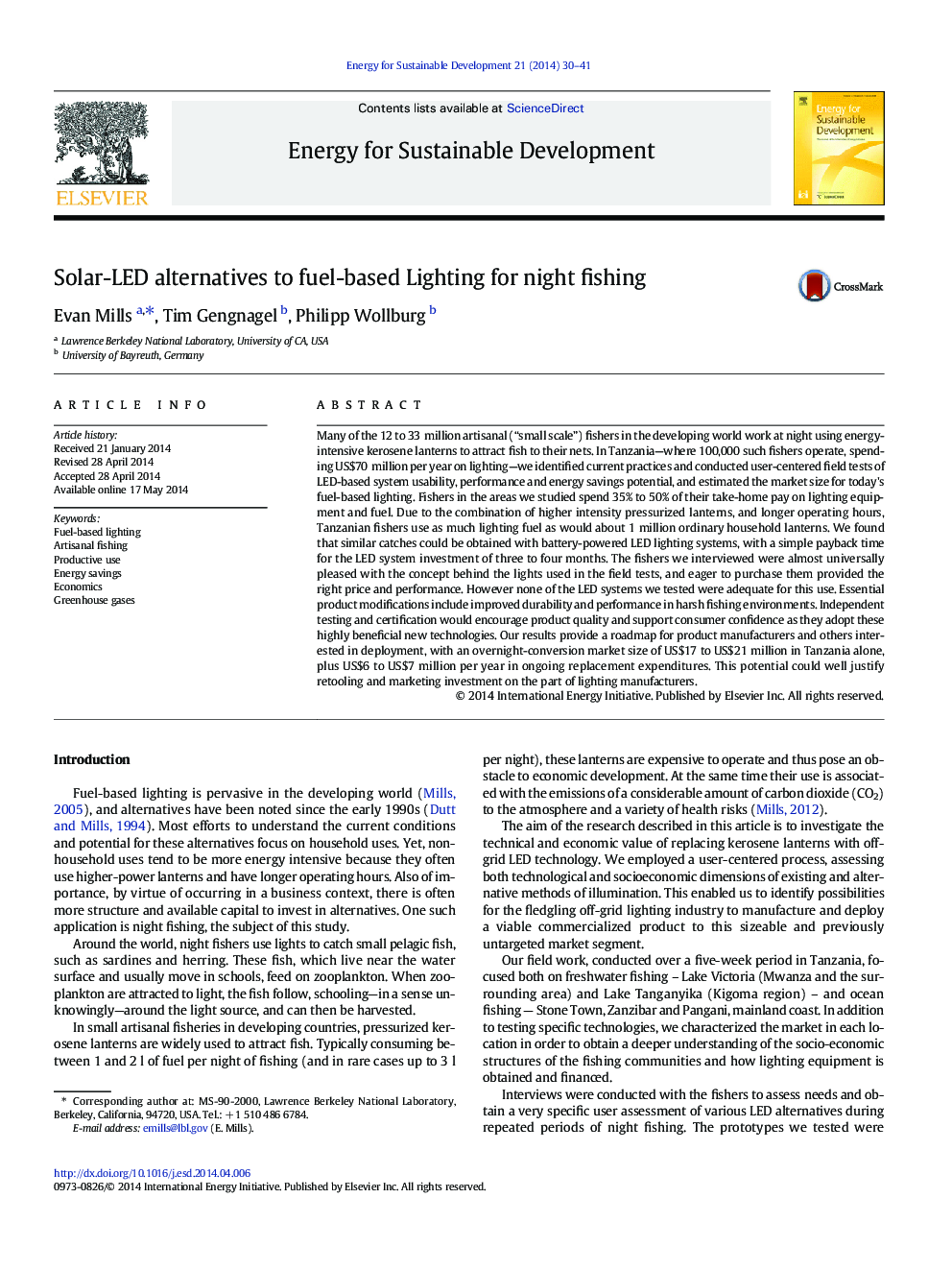 Solar-LED alternatives to fuel-based Lighting for night fishing