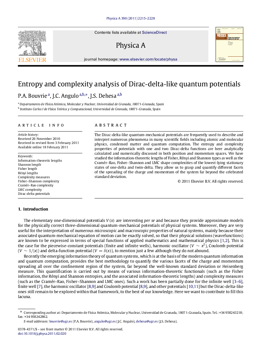 Entropy and complexity analysis of Dirac-delta-like quantum potentials