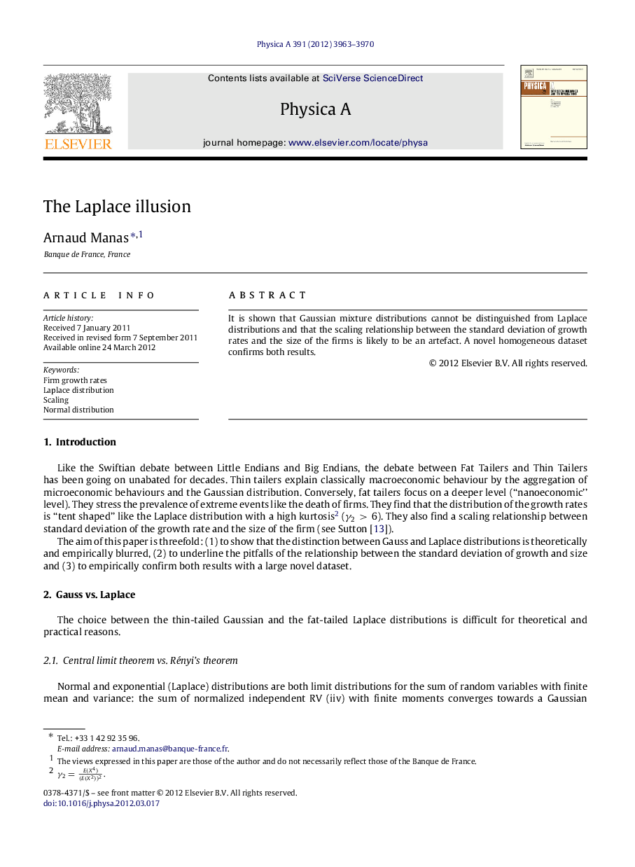 The Laplace illusion