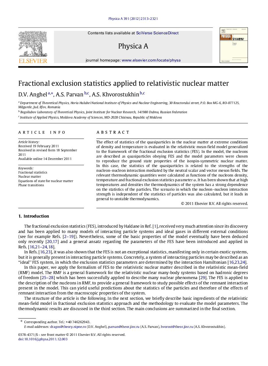 Fractional exclusion statistics applied to relativistic nuclear matter