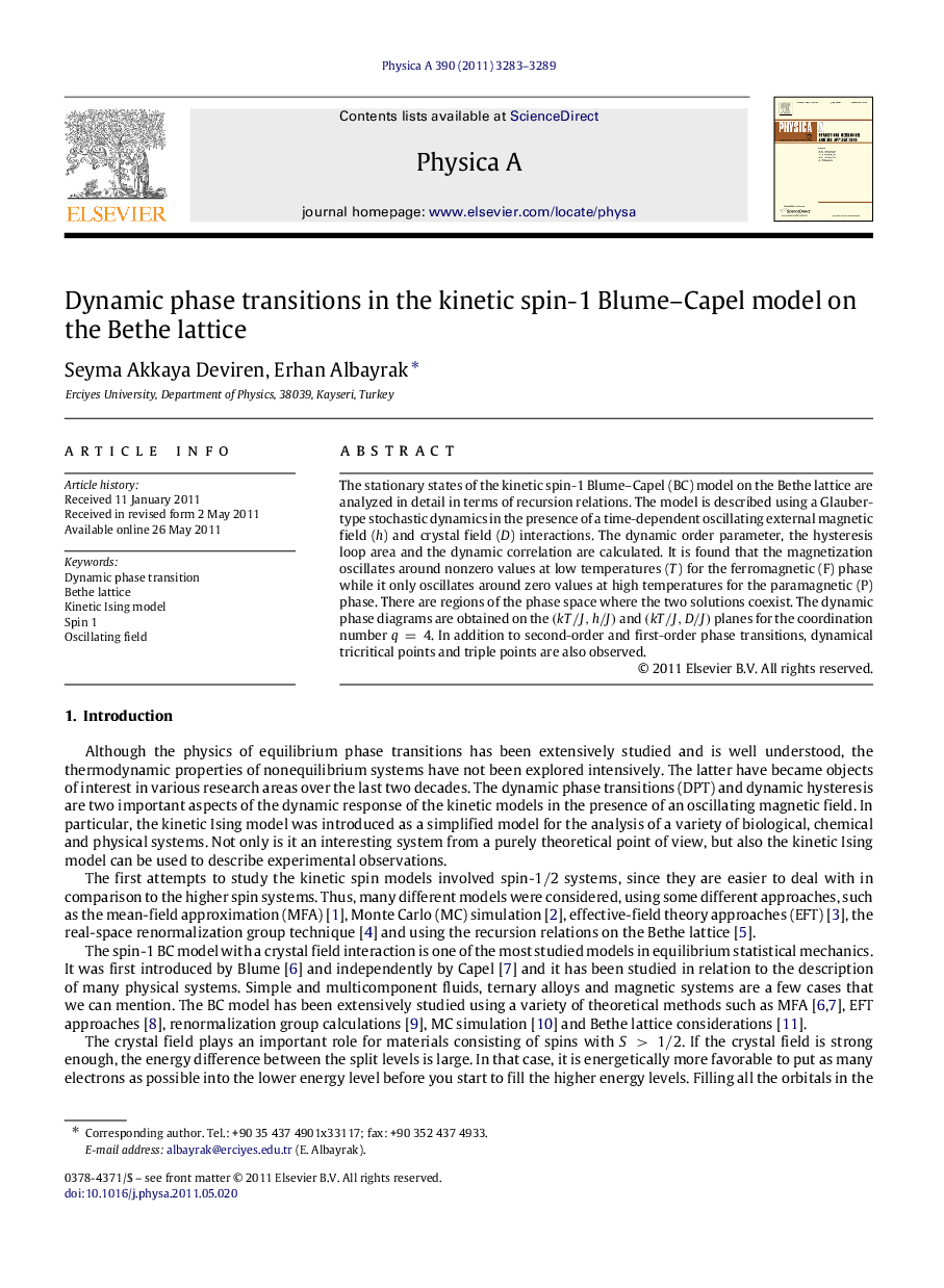 Dynamic phase transitions in the kinetic spin-1 Blume-Capel model on the Bethe lattice