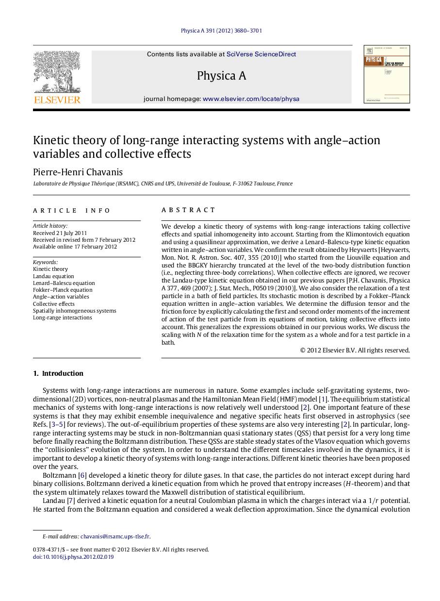 Kinetic theory of long-range interacting systems with angle-action variables and collective effects