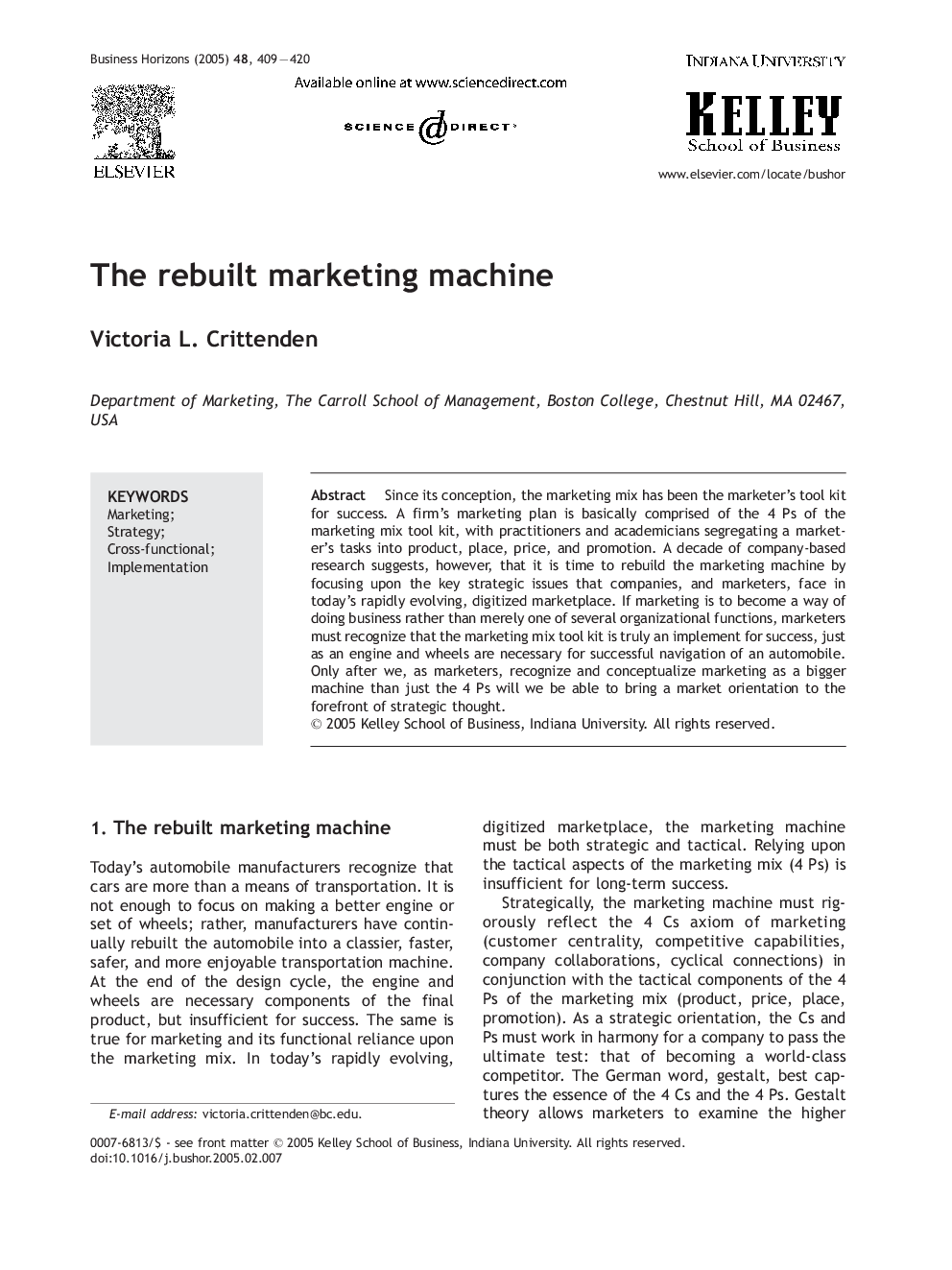 The rebuilt marketing machine