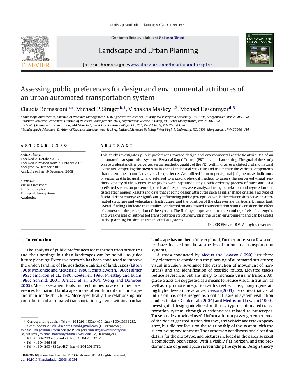 Assessing public preferences for design and environmental attributes of an urban automated transportation system