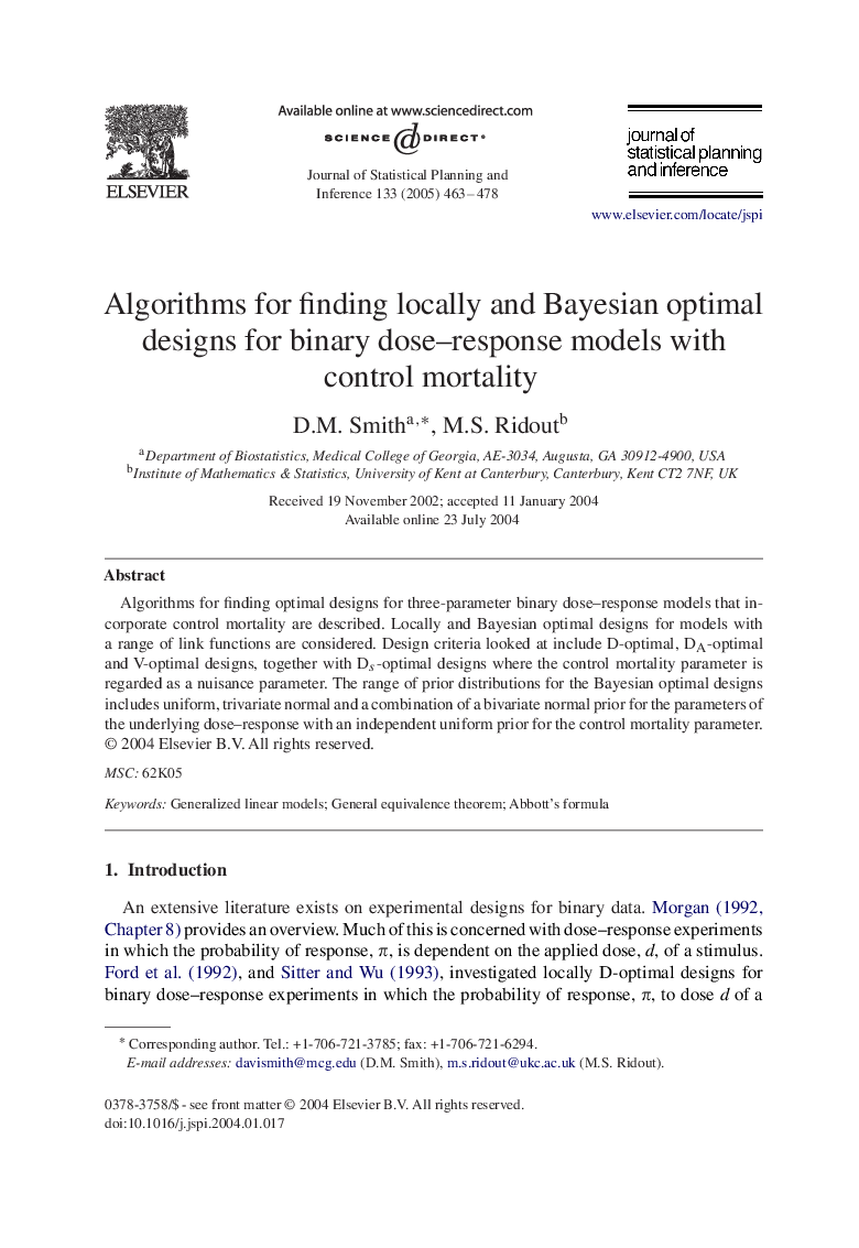 Algorithms for finding locally and Bayesian optimal designs for binary dose-response models with control mortality