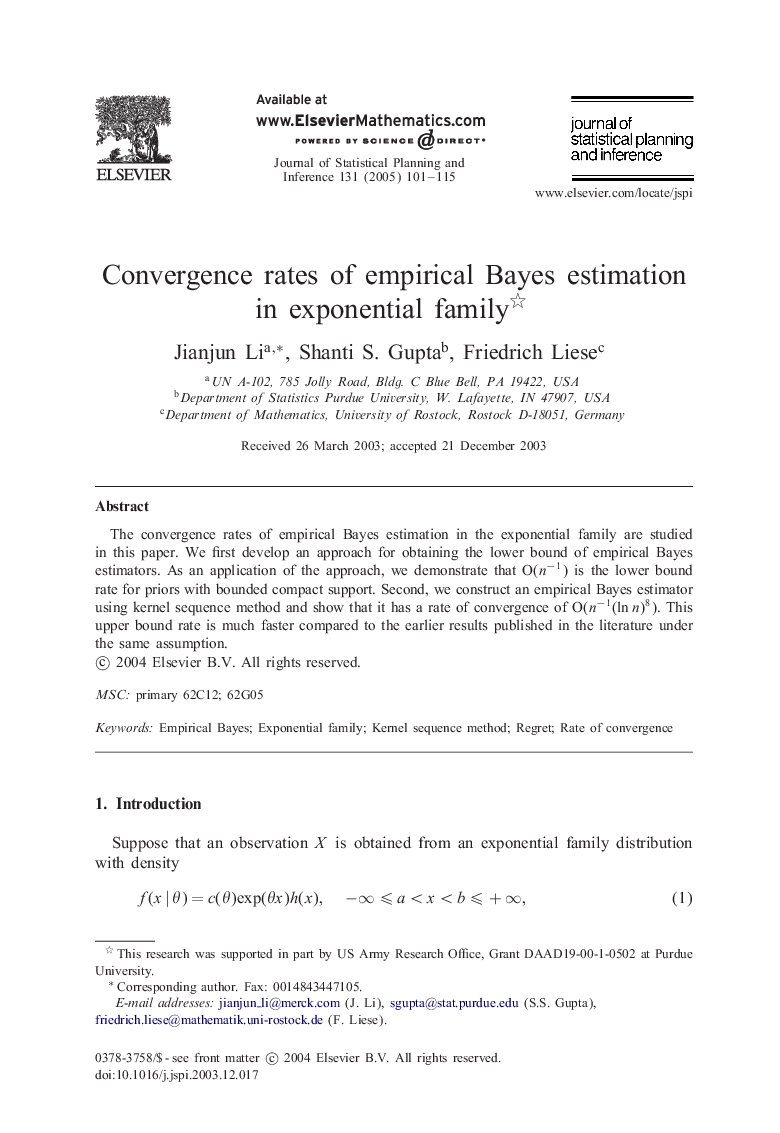 Convergence rates of empirical Bayes estimation in exponential family
