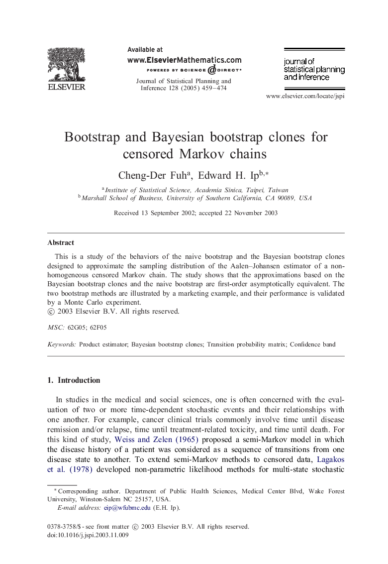 Bootstrap and Bayesian bootstrap clones for censored Markov chains