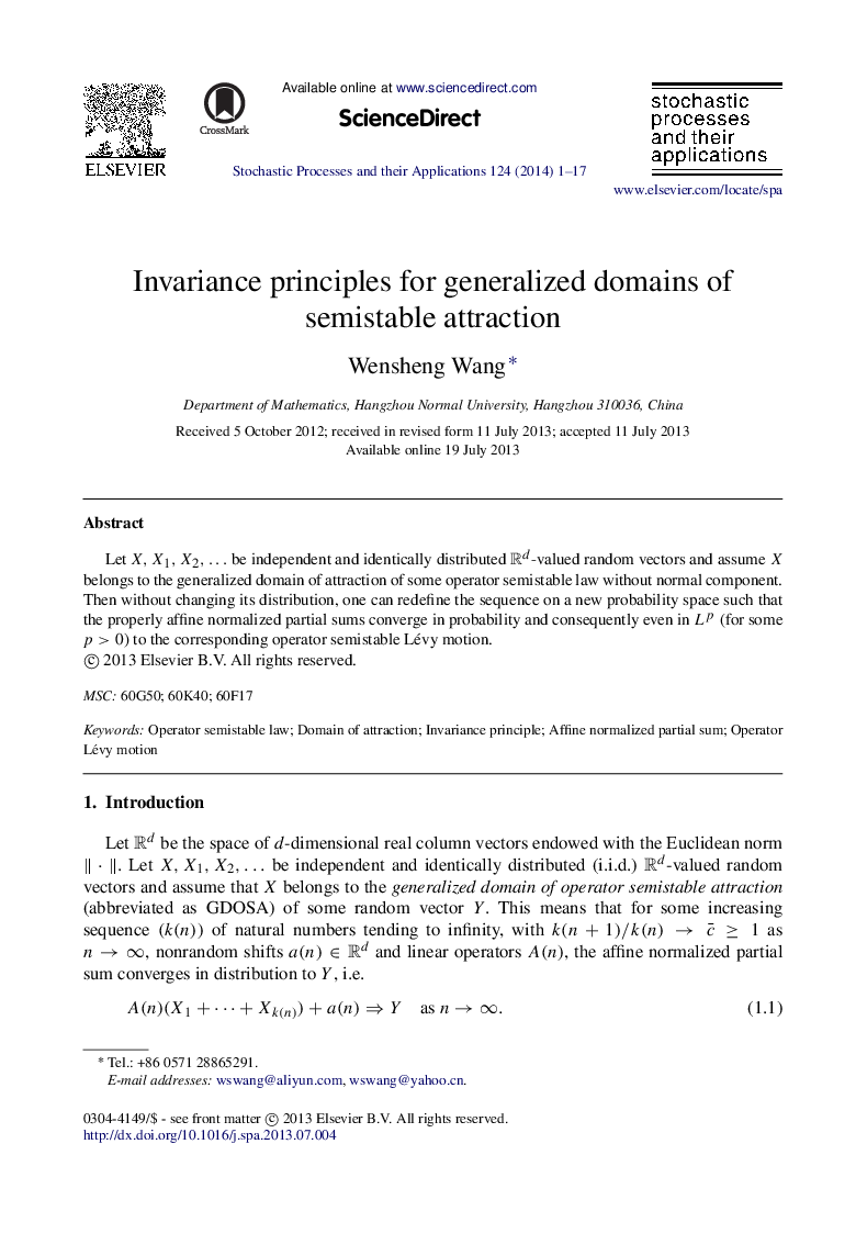 Invariance principles for generalized domains of semistable attraction