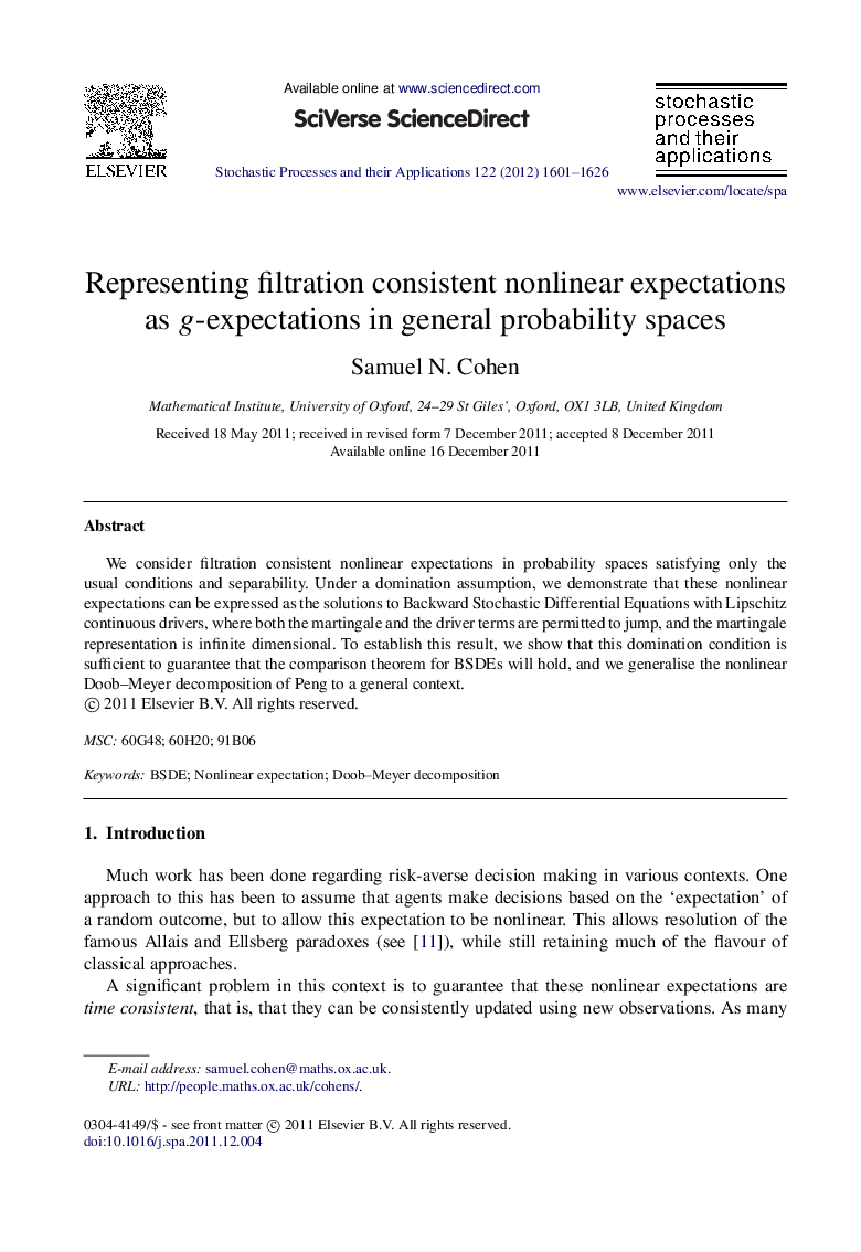 Representing filtration consistent nonlinear expectations as g-expectations in general probability spaces