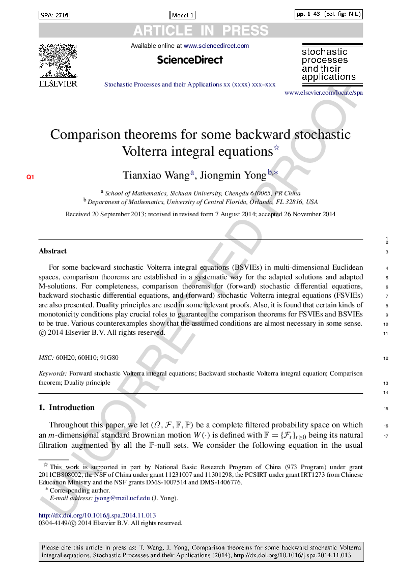 Comparison theorems for some backward stochastic Volterra integral equations