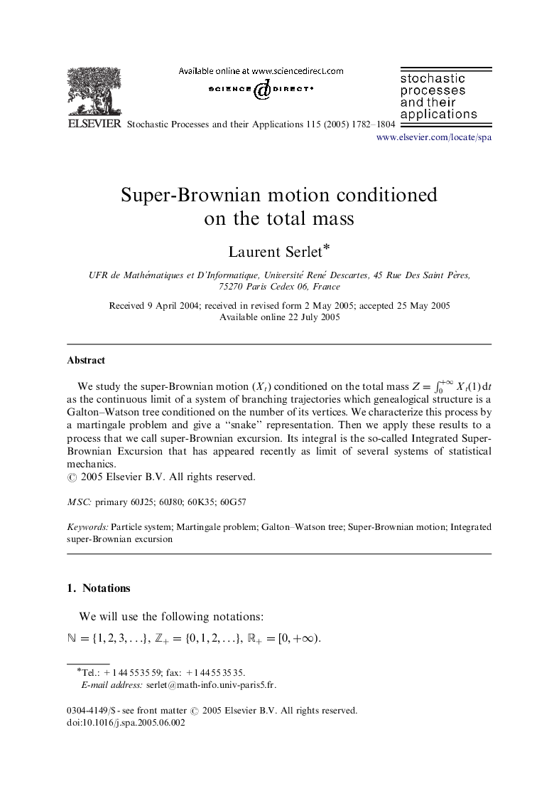 Super-Brownian motion conditioned on the total mass