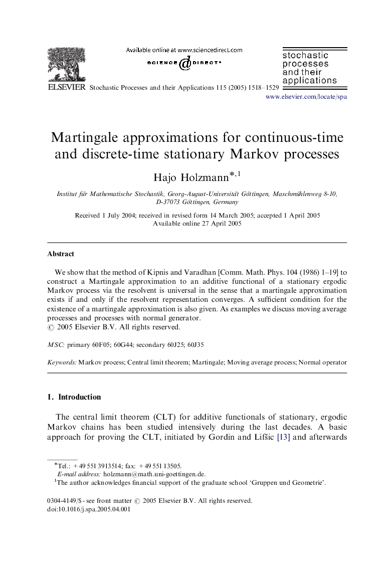 Martingale approximations for continuous-time and discrete-time stationary Markov processes