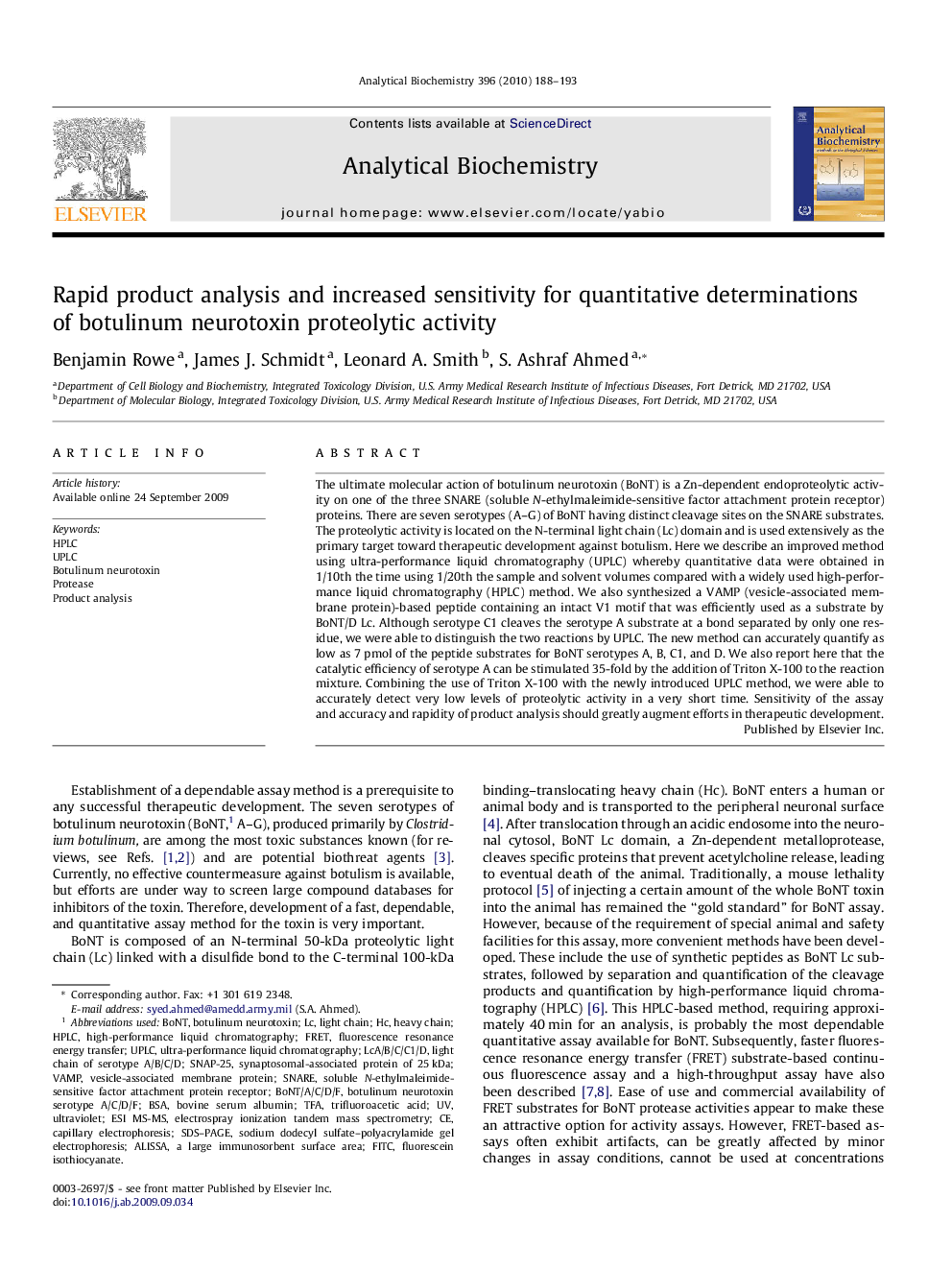 Rapid product analysis and increased sensitivity for quantitative determinations of botulinum neurotoxin proteolytic activity