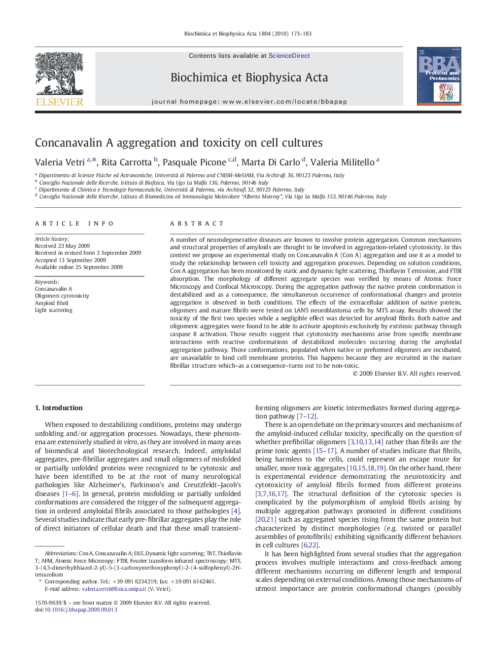 Concanavalin A aggregation and toxicity on cell cultures