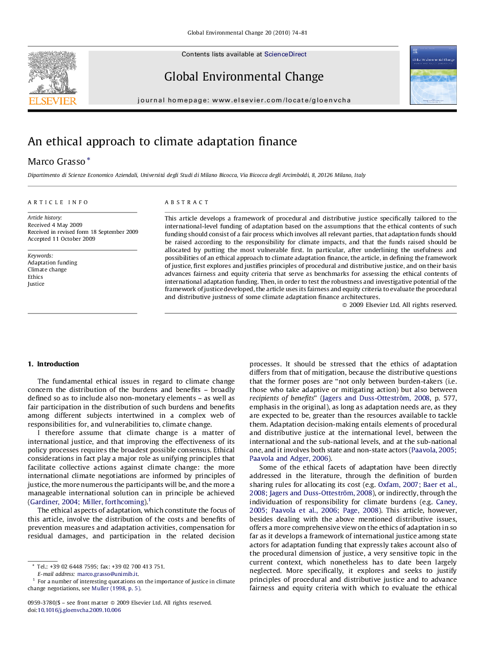 An ethical approach to climate adaptation finance