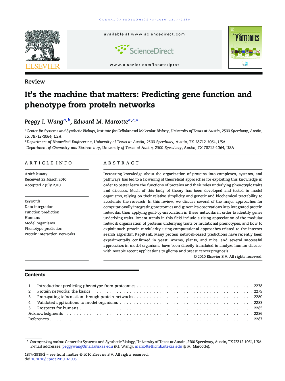 It's the machine that matters: Predicting gene function and phenotype from protein networks
