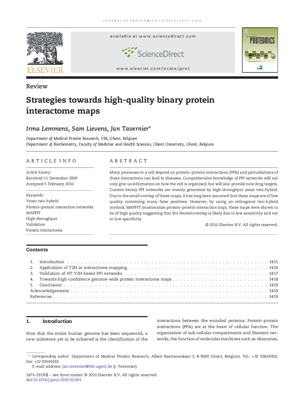 Strategies towards high-quality binary protein interactome maps