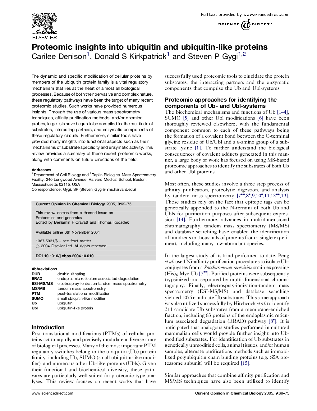 Proteomic insights into ubiquitin and ubiquitin-like proteins