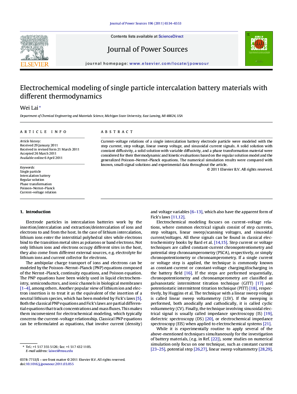 Electrochemical modeling of single particle intercalation battery materials with different thermodynamics