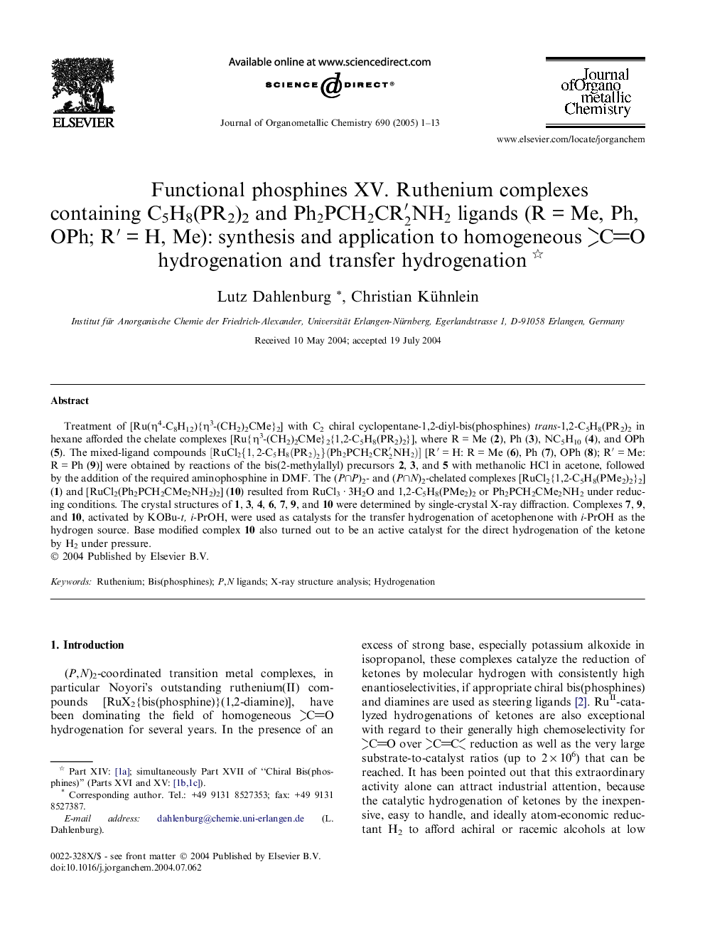 Functional phosphines XV. Ruthenium complexes containing C5H8(PR2)2 and Ph2PCH2CR2â²NH2 ligands (RÂ =Â Me, Ph, OPh; Râ²Â =Â H, Me): synthesis and application to homogeneous CO hydrogenation and transfer hydrogenation