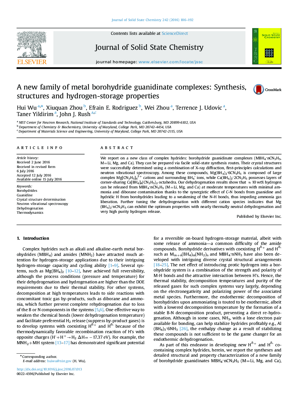 A new family of metal borohydride guanidinate complexes: Synthesis, structures and hydrogen-storage properties