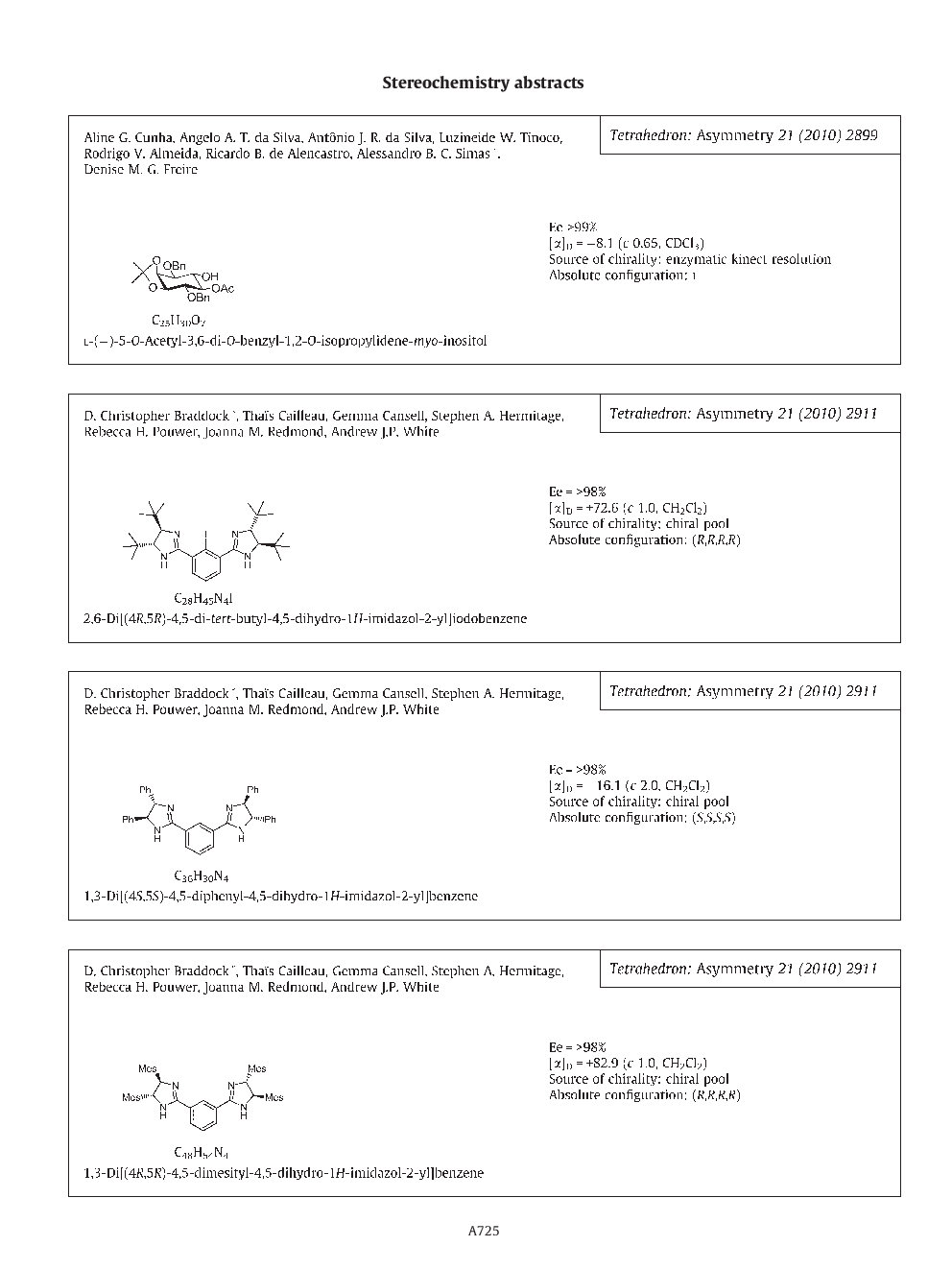 عکس صفحه اول مقاله: Stereochemistry abstracts Stereochemistry abstracts