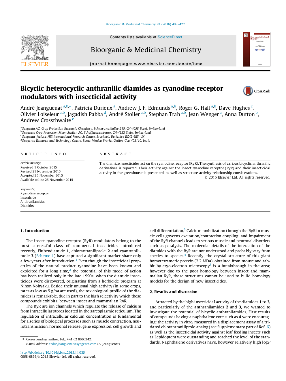 Bicyclic heterocyclic anthranilic diamides as ryanodine receptor modulators with insecticidal activity