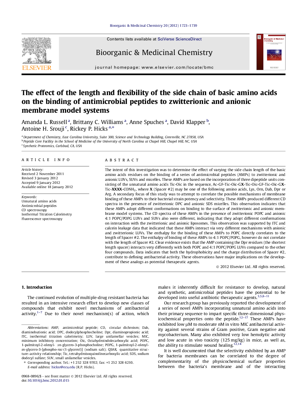 The effect of the length and flexibility of the side chain of basic amino acids on the binding of antimicrobial peptides to zwitterionic and anionic membrane model systems