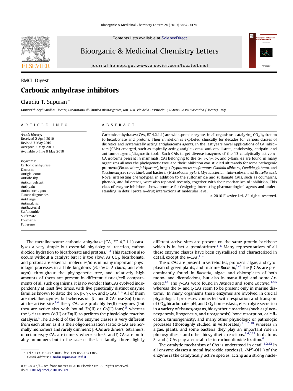 Carbonic anhydrase inhibitors