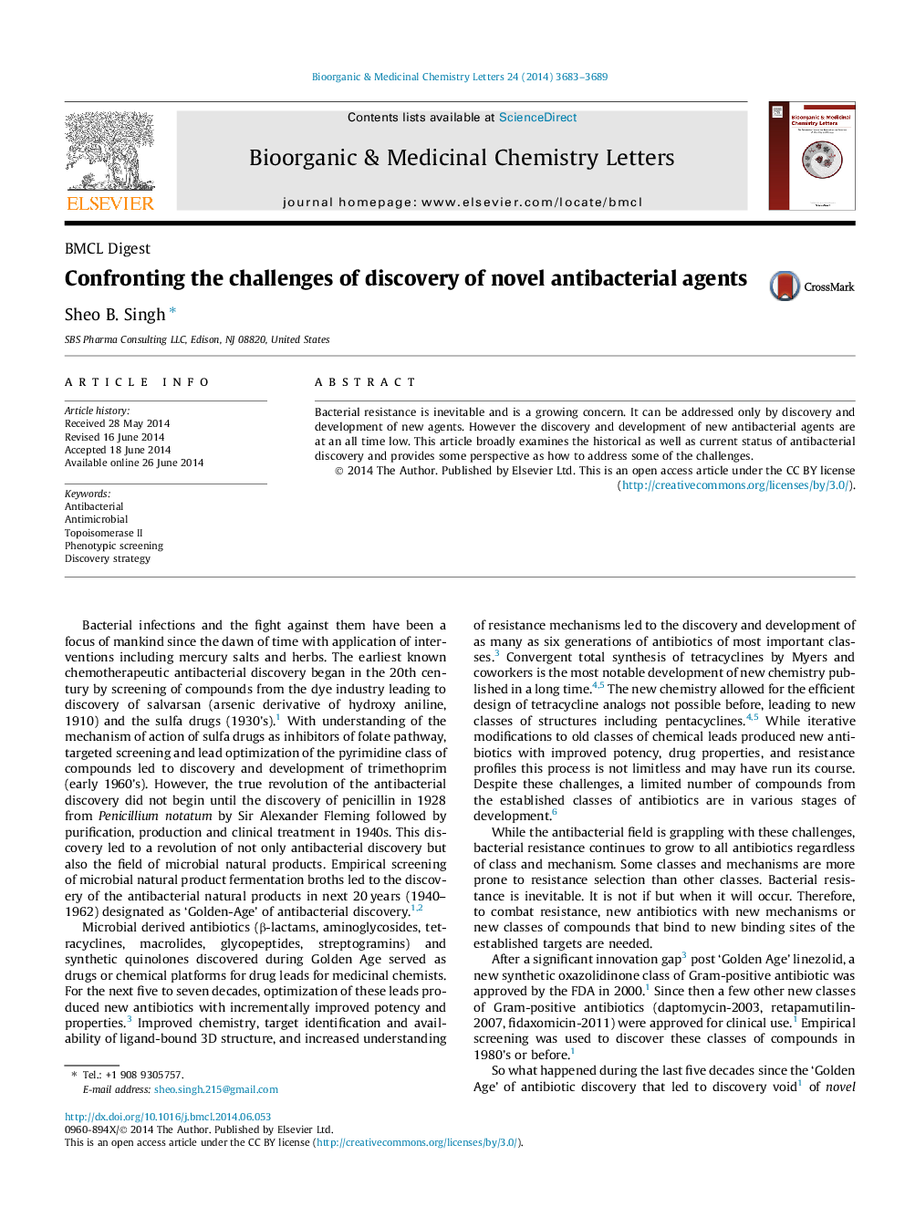 Confronting the challenges of discovery of novel antibacterial agents