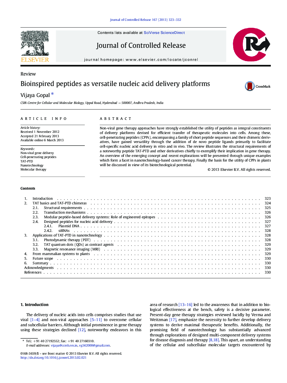 Bioinspired peptides as versatile nucleic acid delivery platforms
